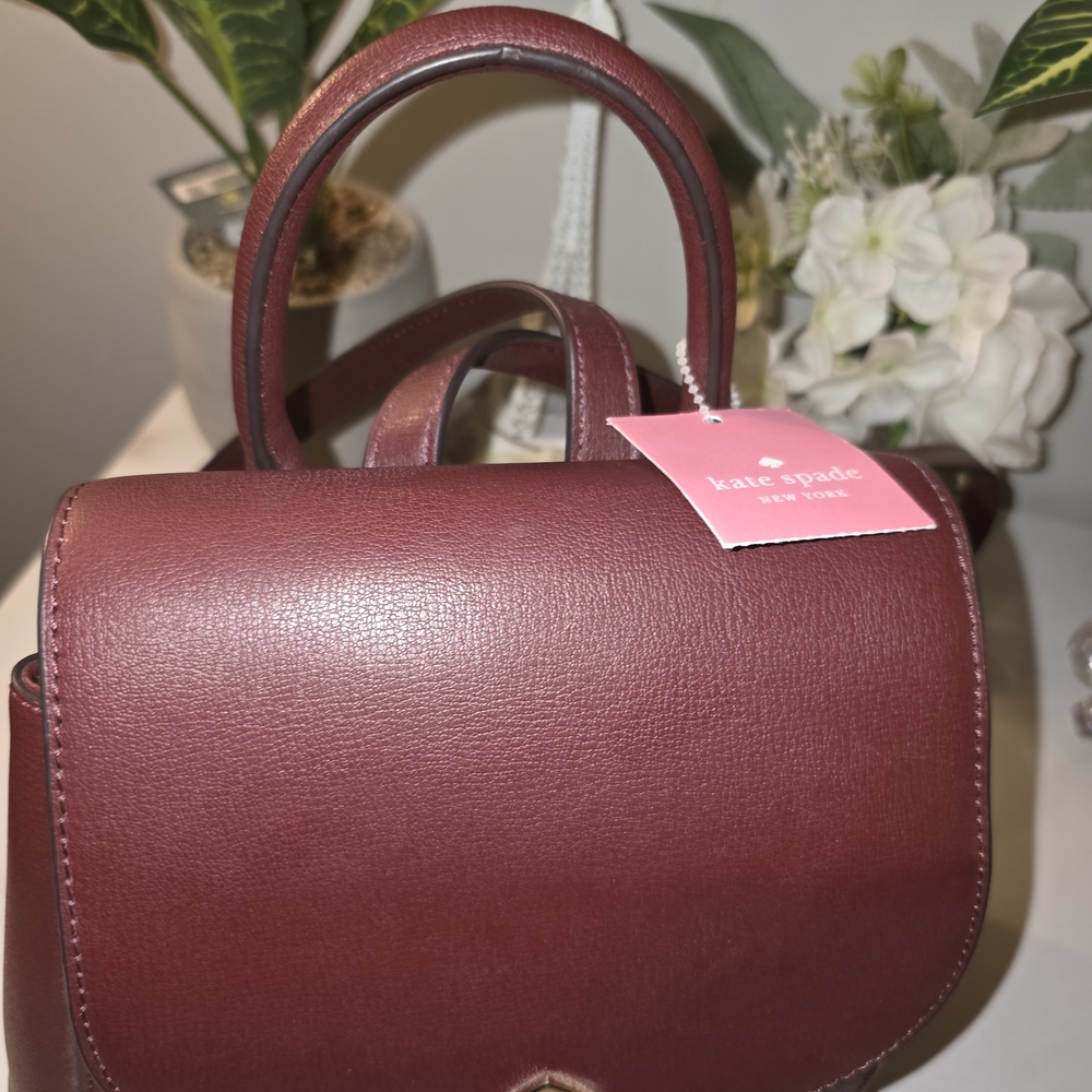Kate Spade Burgundy Backpack ( New With Tag ) - Picture 2 of 12
